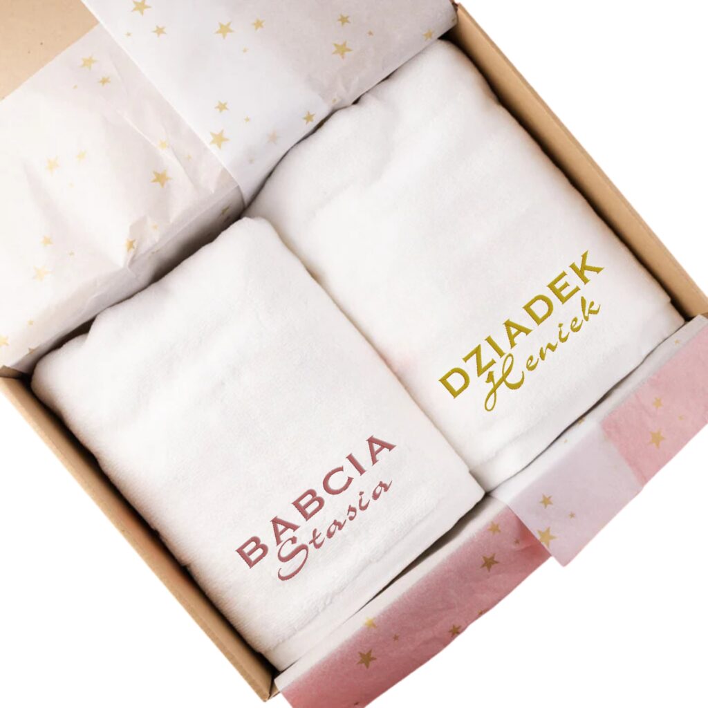 zestaw ręczników na dzień babci i dziadka