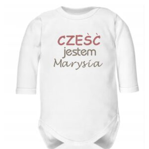 body niemowlęce z imieniem