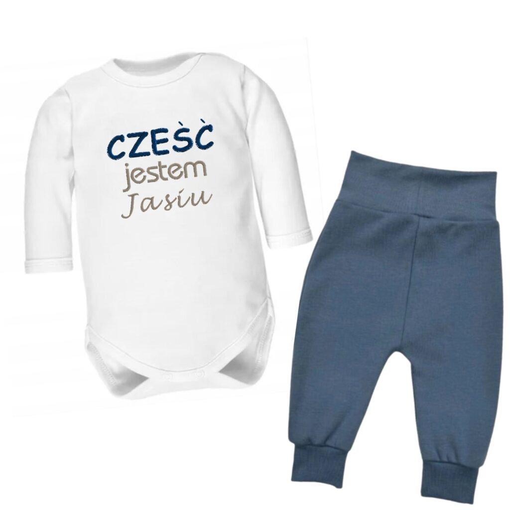 komplet niemowlęcy z imieniem