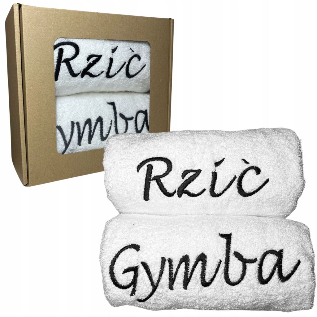 śmieszny zestaw ręczników