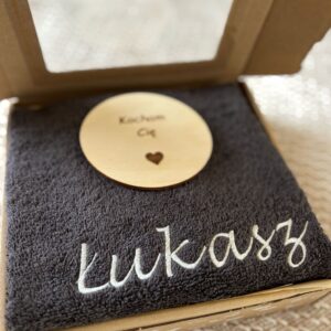 ręcznik z haftem z personalizacją