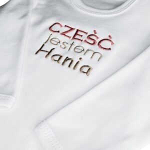 body niemowlęce z imieniem