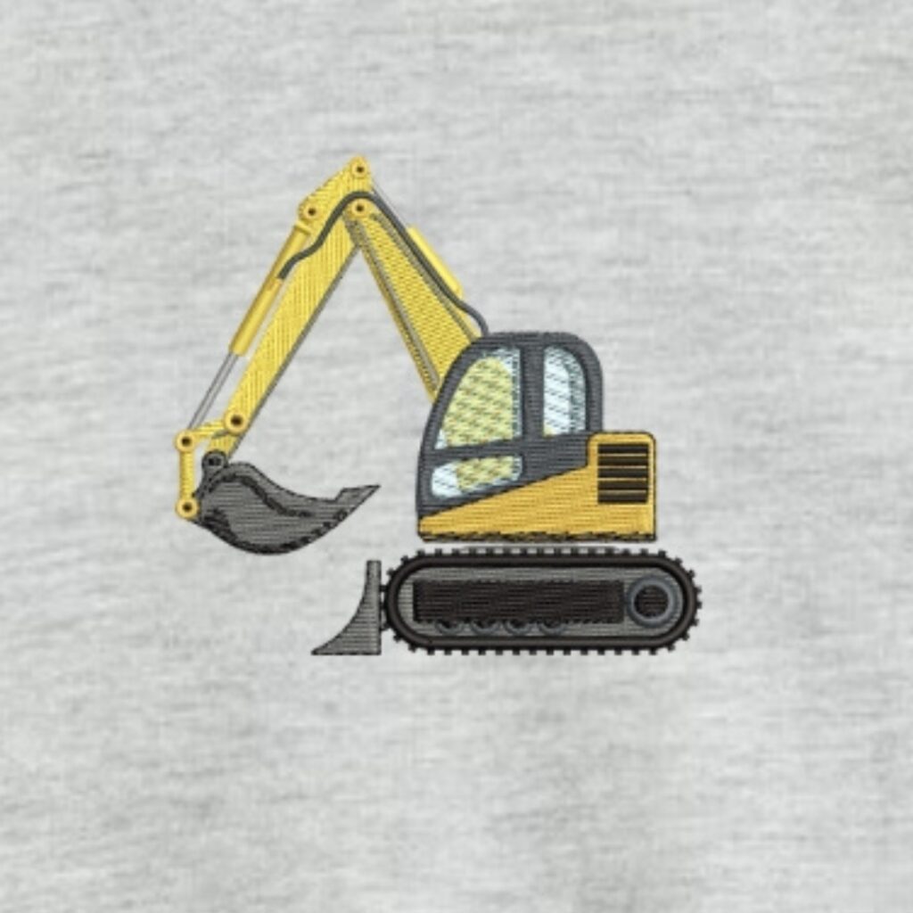 bluza dziecięca z koparką haft