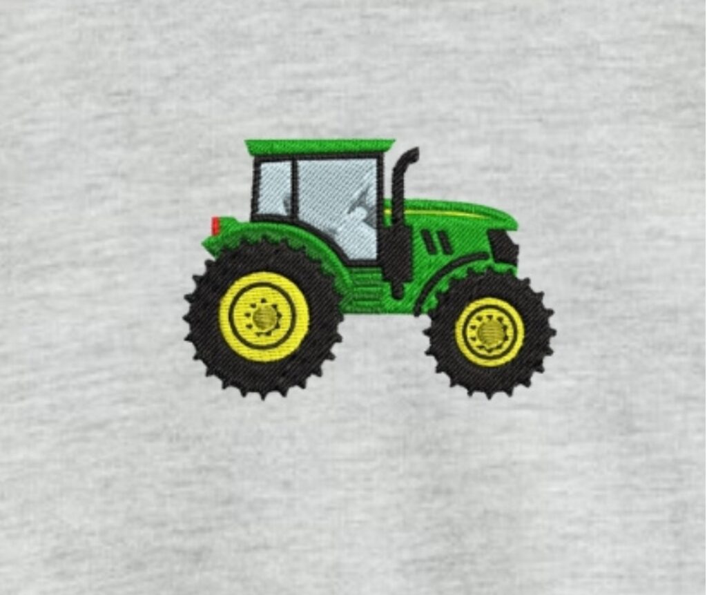 bluza dziecięca z traktorem haft