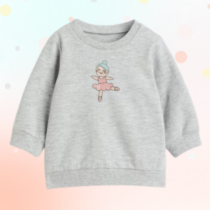 bluza dziecięca z haftem baletnica