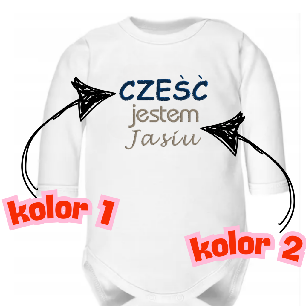 body niemowlęce z imieniem