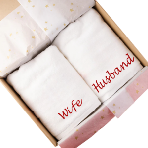 zestaw ręczników z haftem