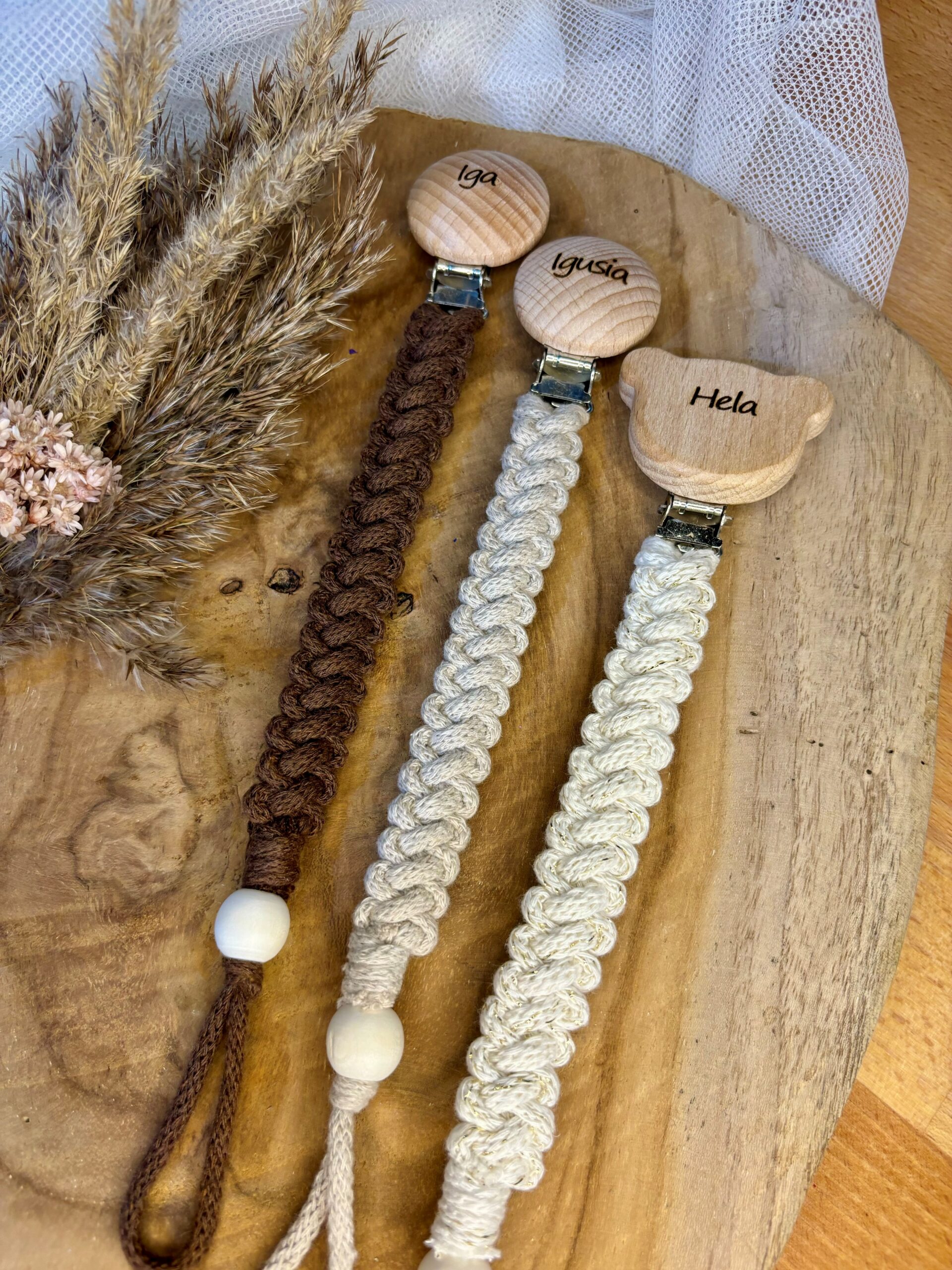 zawieszka do smoczka z imieniem