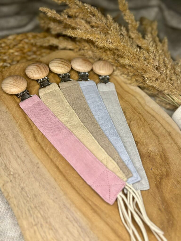 zawieszki do smoczka muślinowe