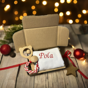 zestaw świąteczny dla noworodka