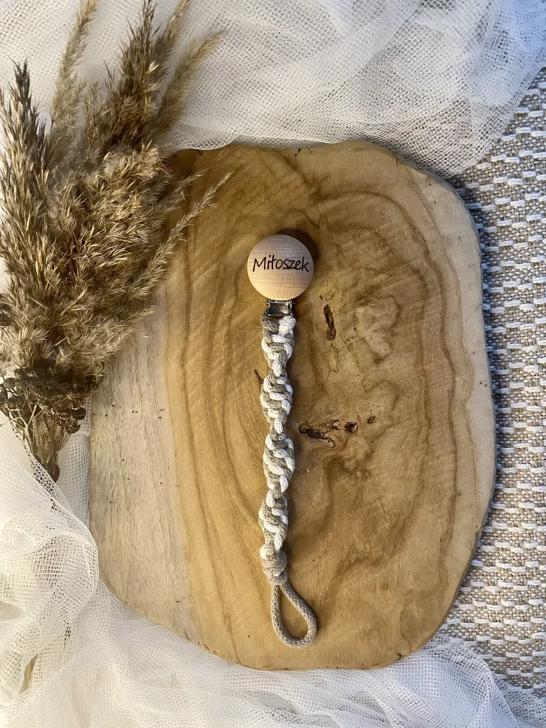 Zawieszka do smoczka bawełniana