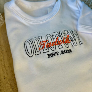 body niemowlęce z haftem Odlotowy Tadzik