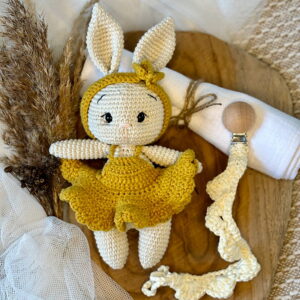 zestaw z zawieszką do Smoczka dla dziewczynki