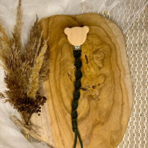 zawieszka na smoczek ręcznie wykonana z bawełny