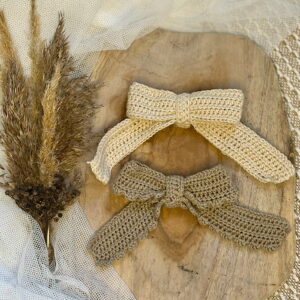 Bawełniana spinka do włosów Handmade