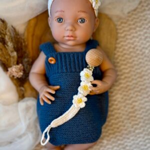 Zestaw niemowlęcy z opaską na głowę i zawieszką do Smoczka